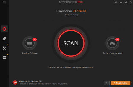 driver booster free 1  Scan drivers