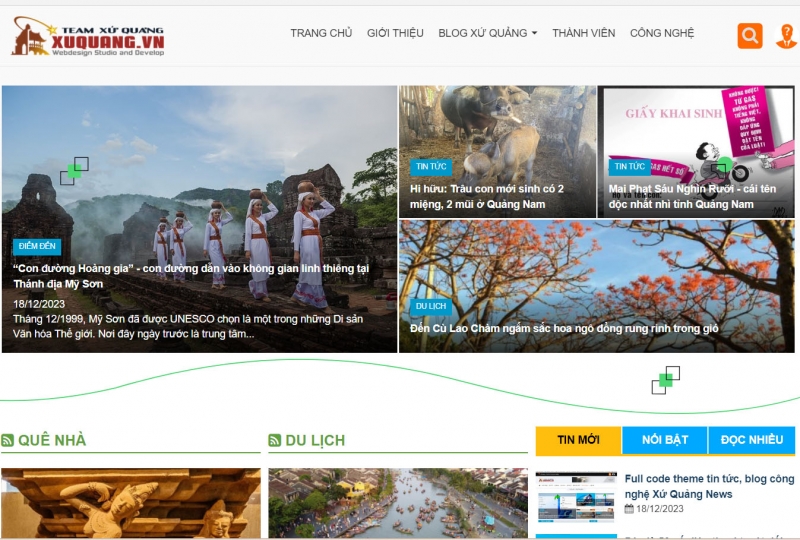 Full code theme tin tức Nukeviet Xứ Quảng News ver 2