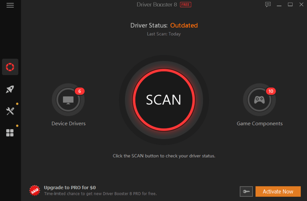 driver booster free 1  Scan drivers